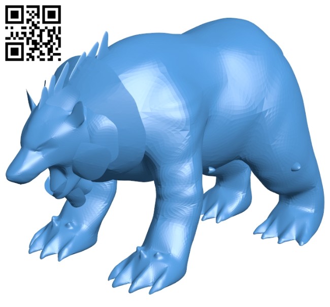 Druid Bear B007179 file stl free download 3D Model for CNC and 3d printer