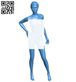 Elegant woman B007389 file stl free download 3D Model for CNC and 3d printer