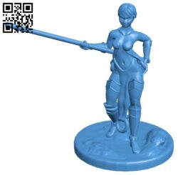 F Monk women B007146 file stl free download 3D Model for CNC and 3d printer