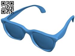 Fashion sunglasses B007457 file stl free download 3D Model for CNC and 3d printer