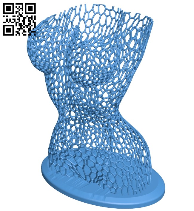 Female body B007128 file stl free download 3D Model for CNC and 3d printer