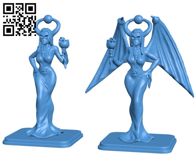 Female mage B007412 file stl free download 3D Model for CNC and 3d printer