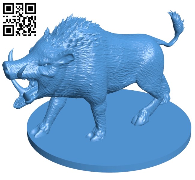 Giant Boar B007145 file stl free download 3D Model for CNC and 3d printer