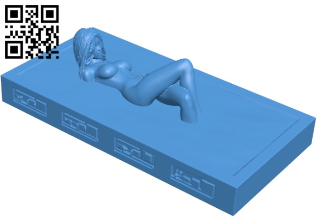 Girl Carbonite B007399 file stl free download 3D Model for CNC and 3d printer