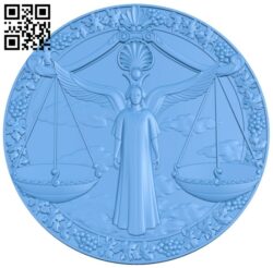 God of justice picture A004943 download free stl files 3d model for CNC wood carving