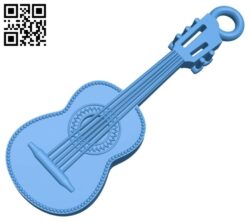 Guitar pendant B007429 file stl free download 3D Model for CNC and 3d printer