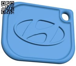 Hyundai keychain B007460 file stl free download 3D Model for CNC and 3d printer