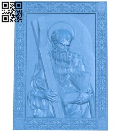 Icon of the Apostle Andrew A004823 download free stl files 3d model for CNC wood carving