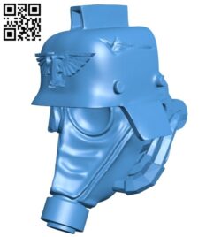 Krieg knight head B007458 file stl free download 3D Model for CNC and 3d printer