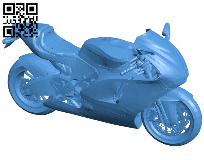 Large displacement motorcycle B007356 file stl free download 3D Model for CNC and 3d printer