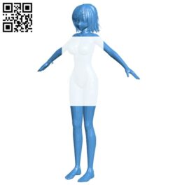 Miss Anime bikini B007377 file stl free download 3D Model for CNC and 3d printer