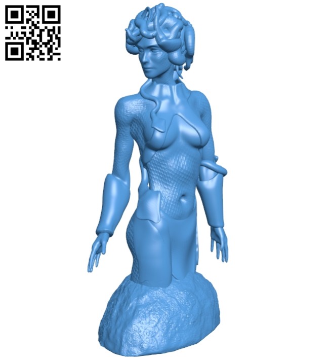 Miss Medusa B007266 file stl free download 3D Model for CNC and 3d printer