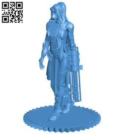 Miss Scifi scout B007312 file stl free download 3D Model for CNC and 3d printer