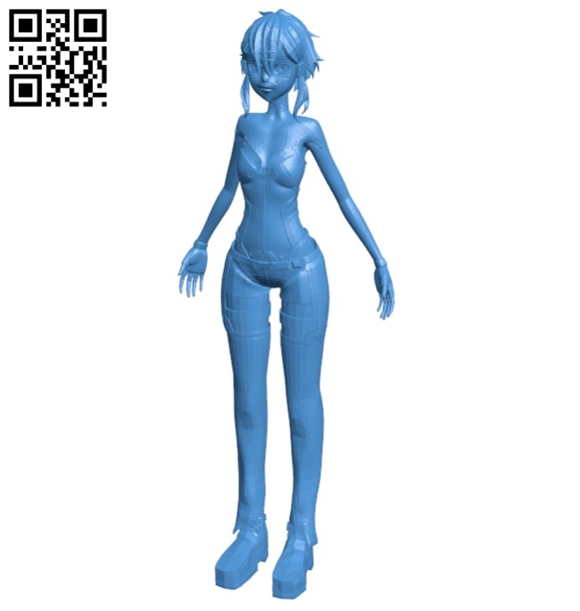 Miss Sinon sword art online obj B007490 file stl free download 3D Model for CNC and 3d printer