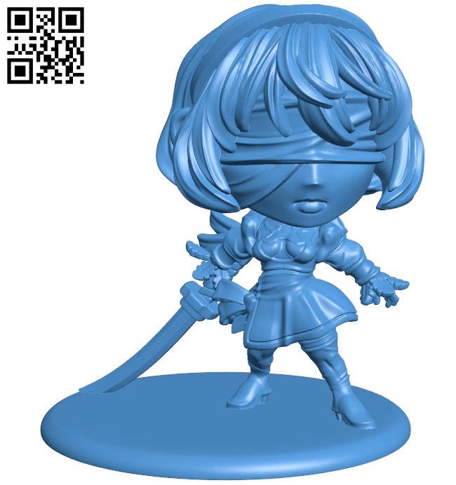 Miss Yorha B007382 file stl free download 3D Model for CNC and 3d printer