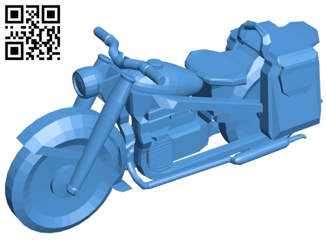 Motorbike bmw r75 B007590 file stl free download 3D Model for CNC and 3d printer
