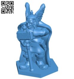 Mr Gnome warrior B007418 file stl free download 3D Model for CNC and 3d printer