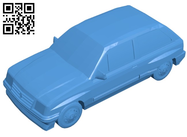 Opel Corsa car B007440 file stl free download 3D Model for CNC and 3d printer