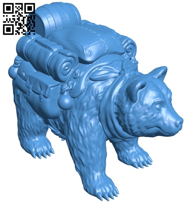 Pack bear B007241 file stl free download 3D Model for CNC and 3d printer