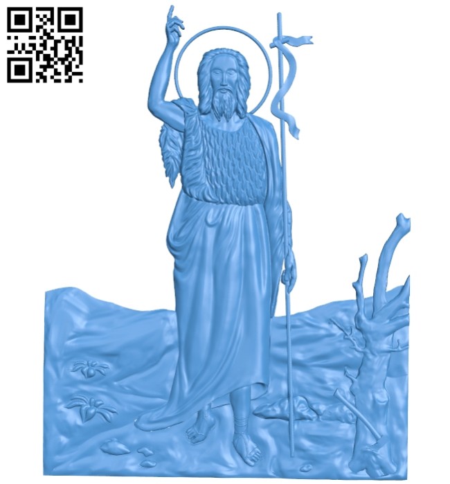 Painting of God A004945 download free stl files 3d model for CNC wood carving