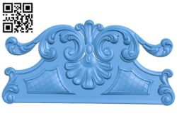 Pattern of the bed frame A004949 download free stl files 3d model for CNC wood carving