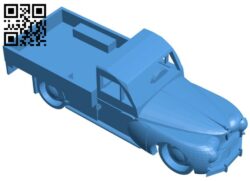 Peugeot truck B007237 file stl free download 3D Model for CNC and 3d printer