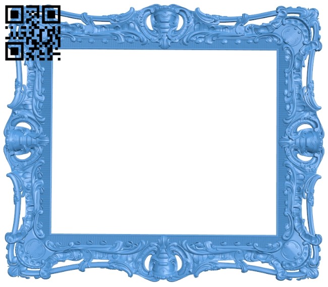 Picture frame or mirror A004788 download free stl files 3d model for CNC wood carving