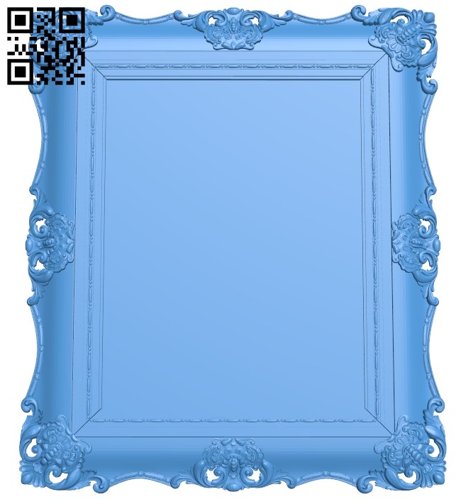 Picture frame or mirror A004806 download free stl files 3d model for CNC wood carving