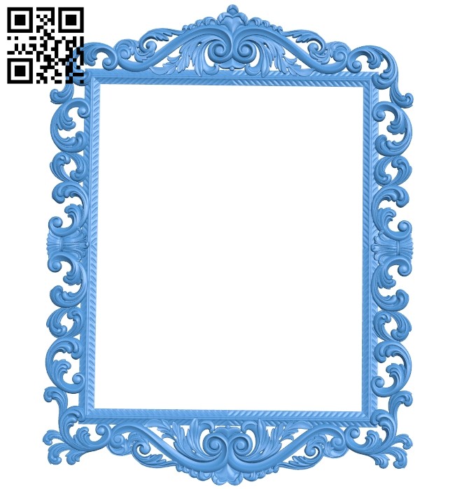 Picture frame or mirror A004808 download free stl files 3d model for CNC wood carving
