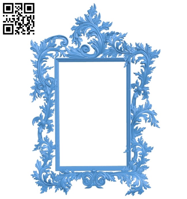 Picture frame or mirror A004878 download free stl files 3d model for CNC wood carving