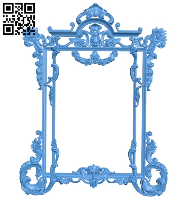 Picture frame or mirror A004907 download free stl files 3d model for CNC wood carving
