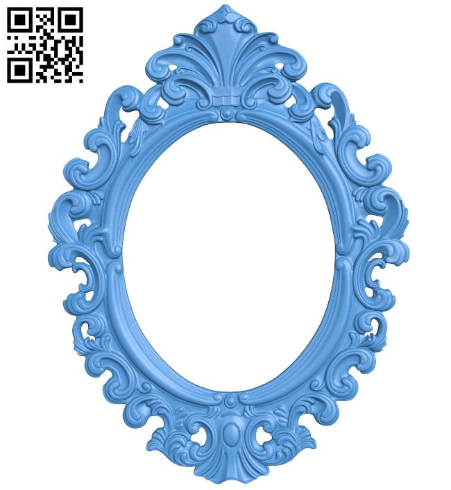 Picture frame or mirror A004908 download free stl files 3d model for CNC wood carving