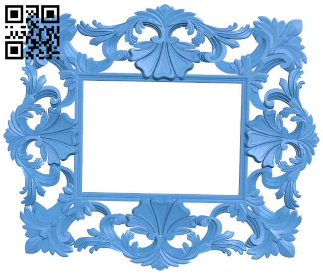 Picture frame or mirror A004909 download free stl files 3d model for CNC wood carving