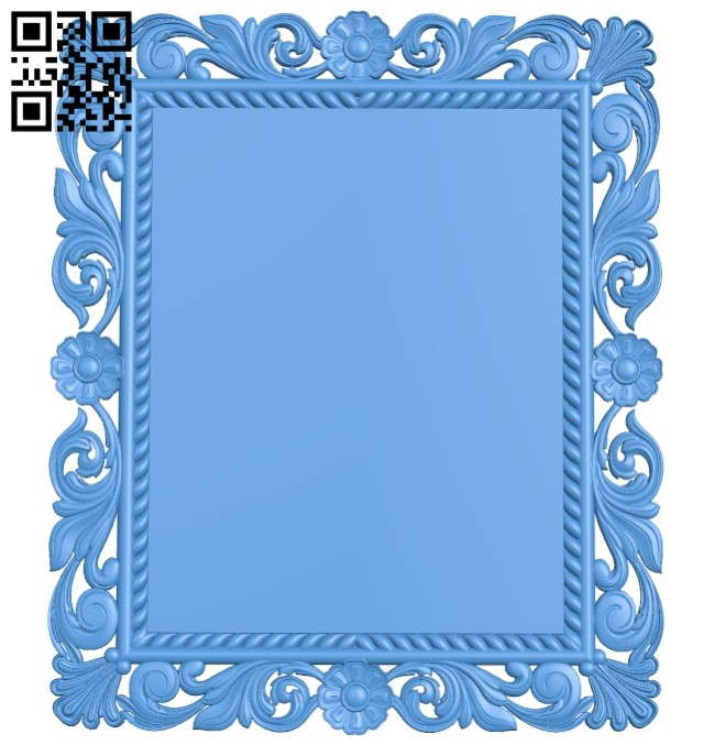 Picture frame or mirror A004959 download free stl files 3d model for CNC wood carving