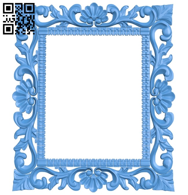 Picture frame or mirror A004961 download free stl files 3d model for CNC wood carving