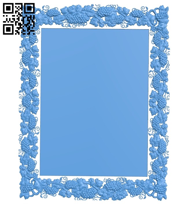 Picture frame or mirror A004962 download free stl files 3d model for CNC wood carving