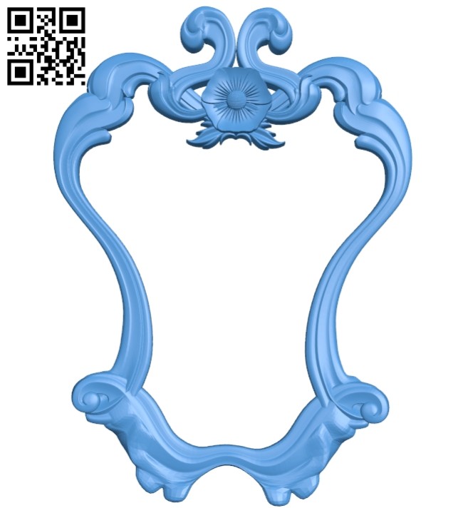 Picture frame or mirror A004964 download free stl files 3d model for CNC wood carving