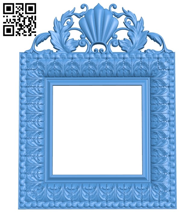 Picture frame or mirror A004965 download free stl files 3d model for CNC wood carving