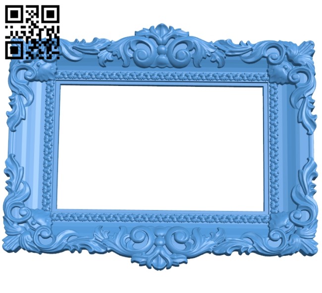 Picture frame or mirror A004978 download free stl files 3d model for CNC wood carving