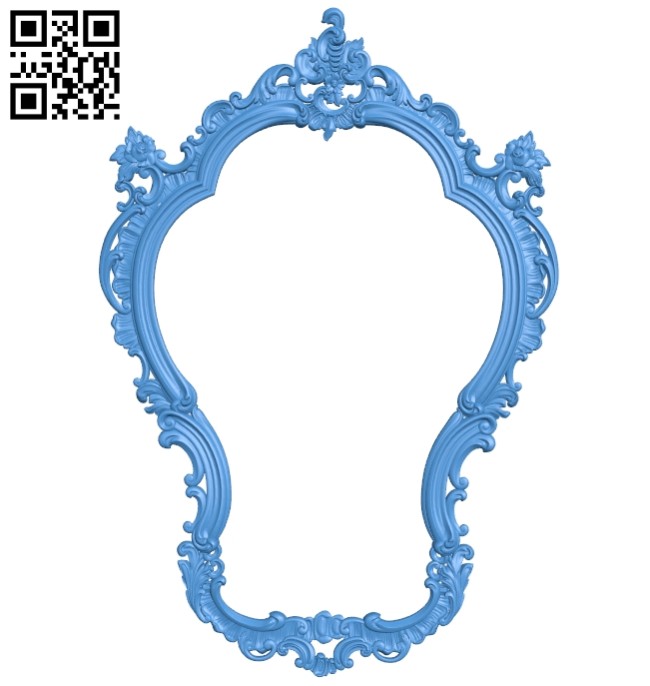 Picture frame or mirror A004981 download free stl files 3d model for CNC wood carving