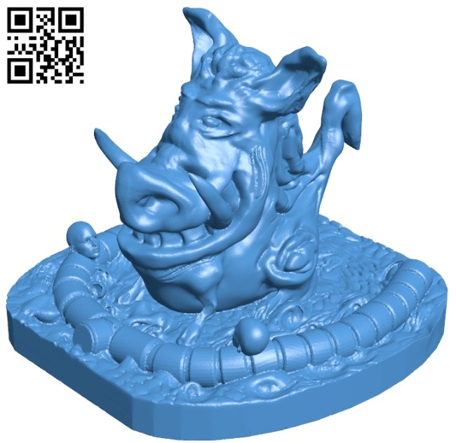 Pumbaa B007263 file stl free download 3D Model for CNC and 3d printer