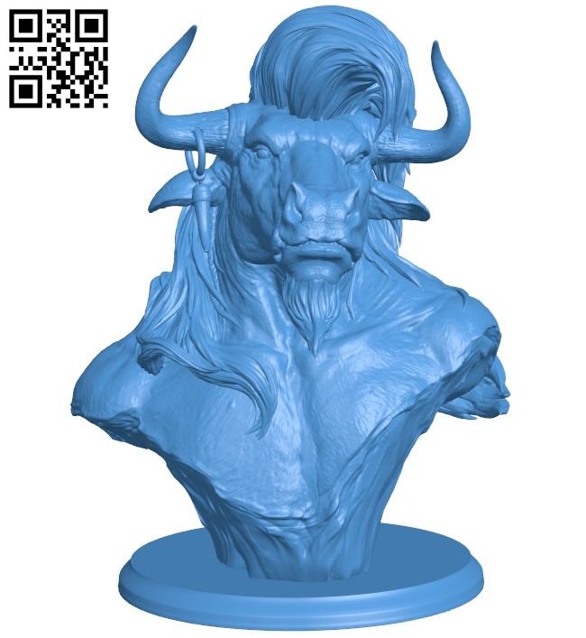 Realistic Minotaur B007279 file stl free download 3D Model for CNC and 3d printer
