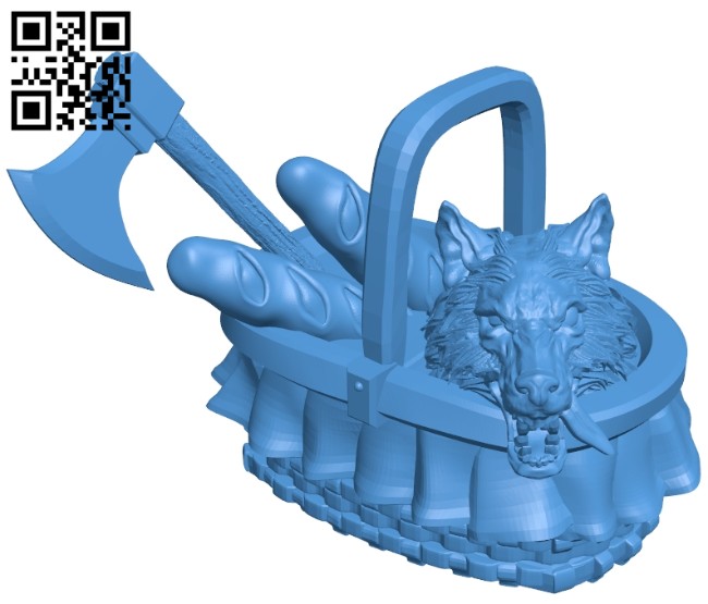 Red riding hood basket B007498 file stl free download 3D Model for CNC and 3d printer