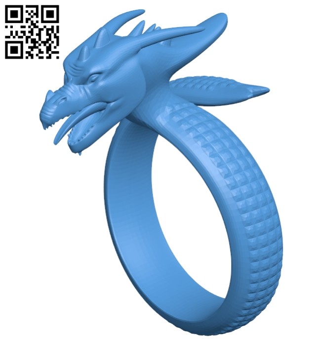 Ring with dragon B007482 file stl free download 3D Model for CNC and 3d printer