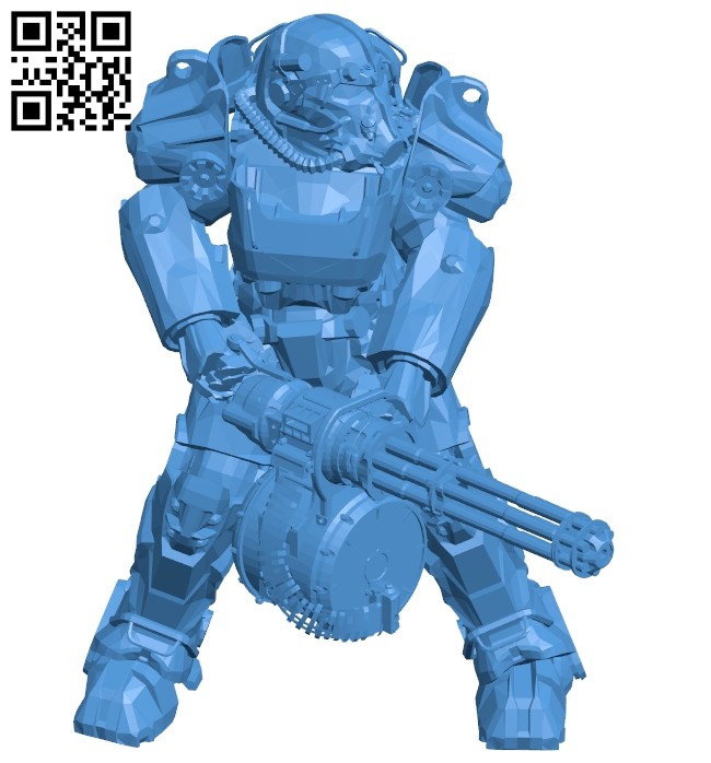 Robot T60 minigun B007530 file stl free download 3D Model for CNC and 3d printer