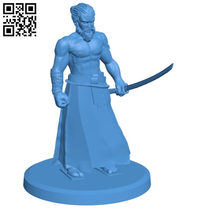 Ronin man B007402 file stl free download 3D Model for CNC and 3d printer