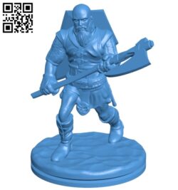 Running viking man B007555 file stl free download 3D Model for CNC and 3d printer