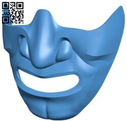 Samurai Half Mask B007435 file stl free download 3D Model for CNC and 3d printer