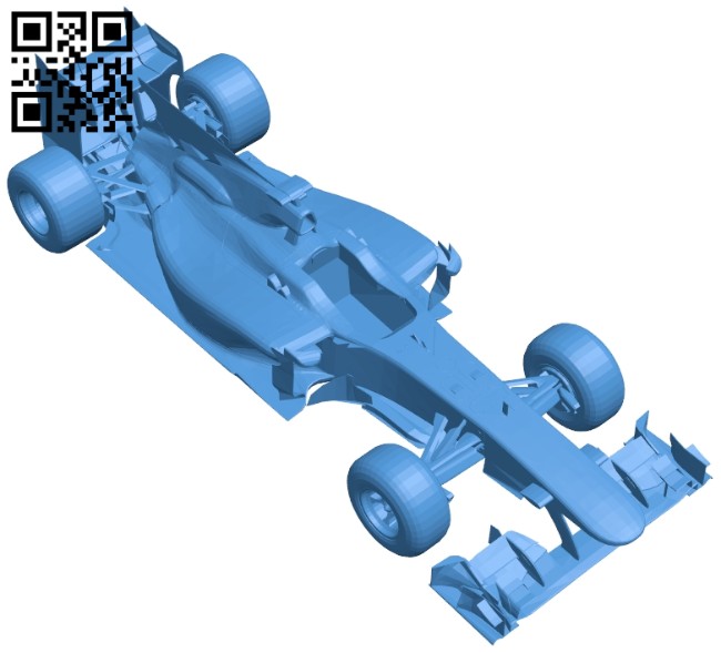 Sauber F1 car B007133 file stl free download 3D Model for CNC and 3d printer