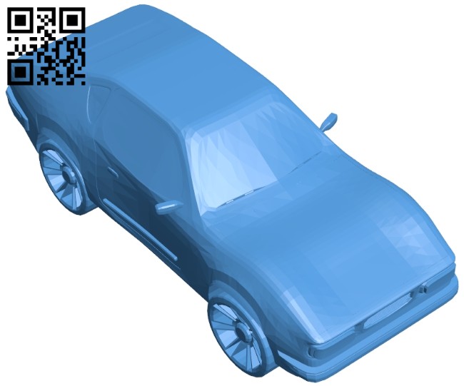 Simple car B007249 file stl free download 3D Model for CNC and 3d printer